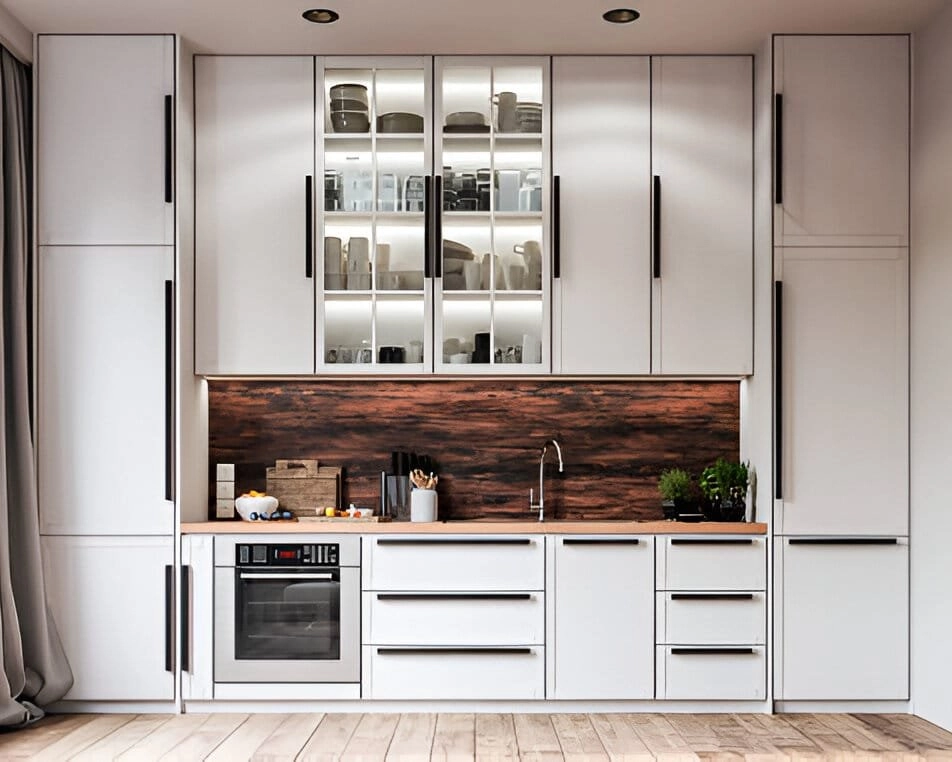 Pantry organization in Dubai with practical kitchen storage shelves and organized compartments.